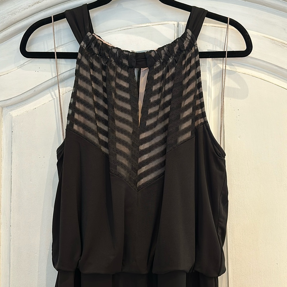 Stylish  black Summer maxi dress